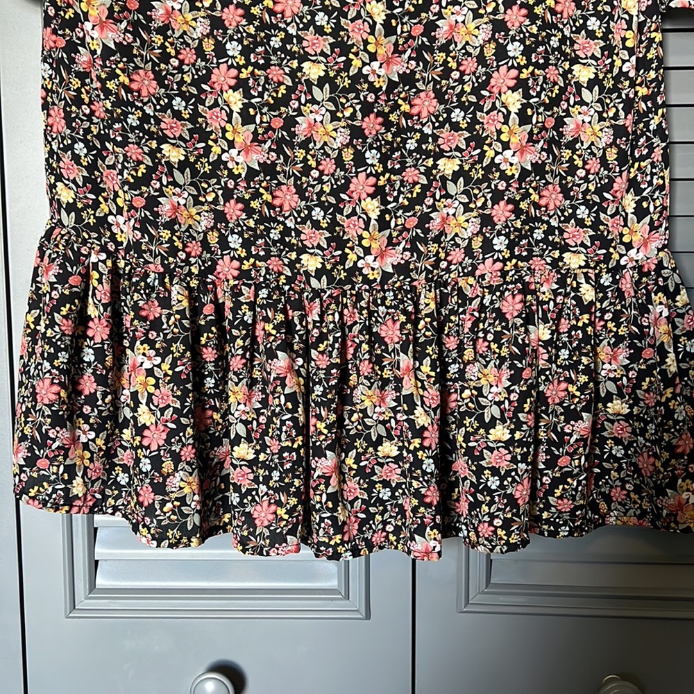 B04 - Lake Flower : Floral Blouse - L - Picture 5 of 9